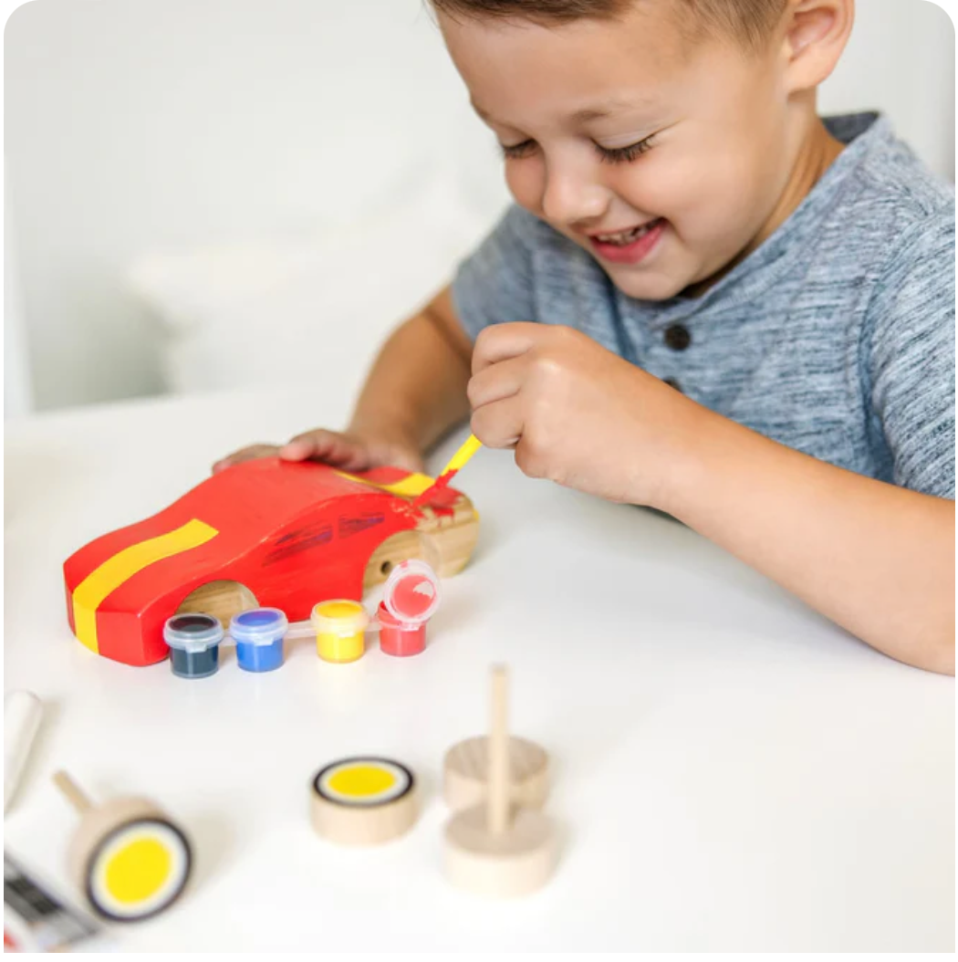 Decorate Your Own Wooden Race Car