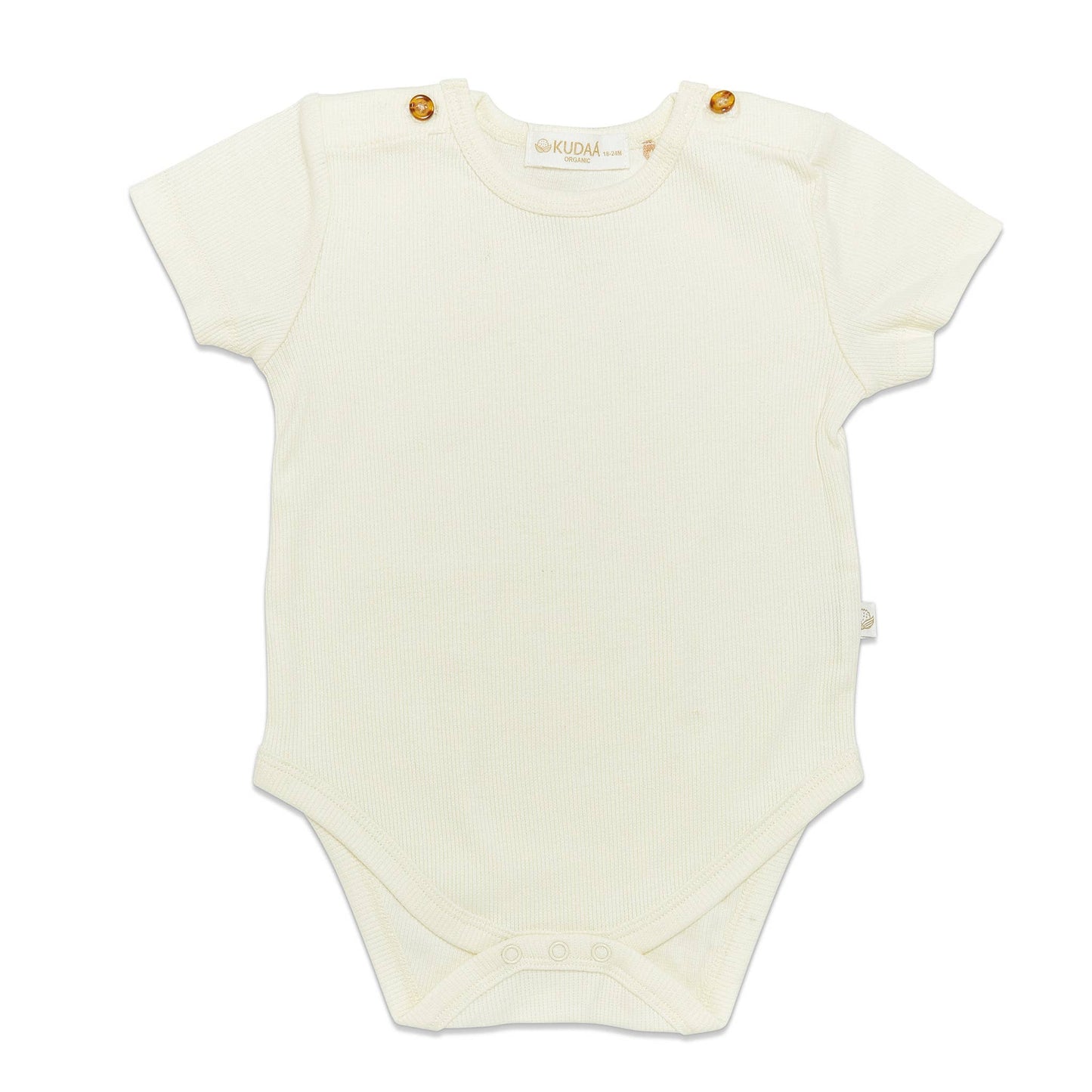 Organic Short Sleeved Bunsuit - Sugar Cookie