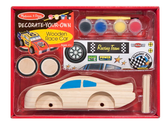 Decorate Your Own Wooden Race Car