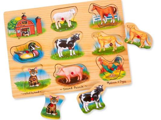 Farm animal sound puzzle