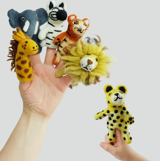 Felt Finger Puppets Jungle Jamboree