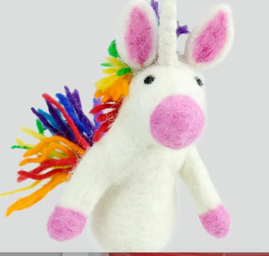 Finger Puppets Rainbow Unicorn