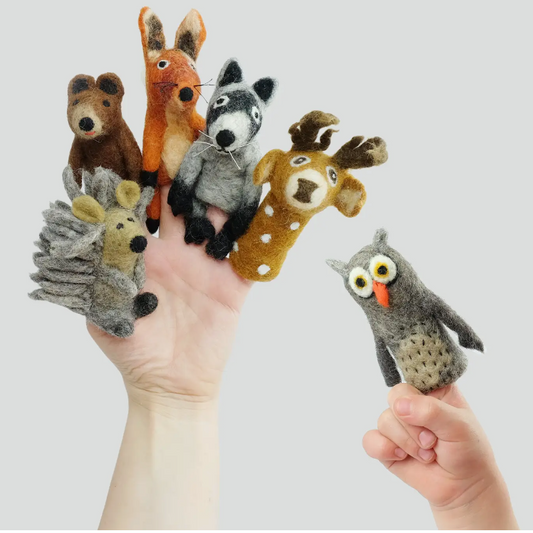 Forest Friends Felt Finger Puppets