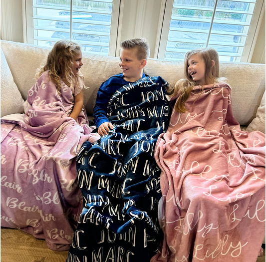 Girls Love a Monogram blankets