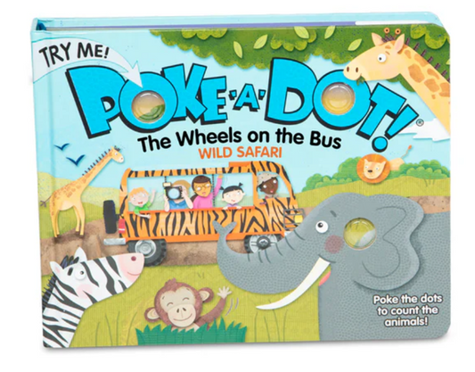 Poke a Dot The Wheels on the Bus Wild Safari Board book