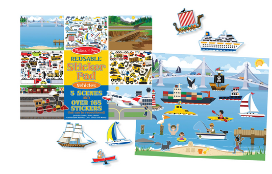 Reusable Sticker Pad Vehicles
