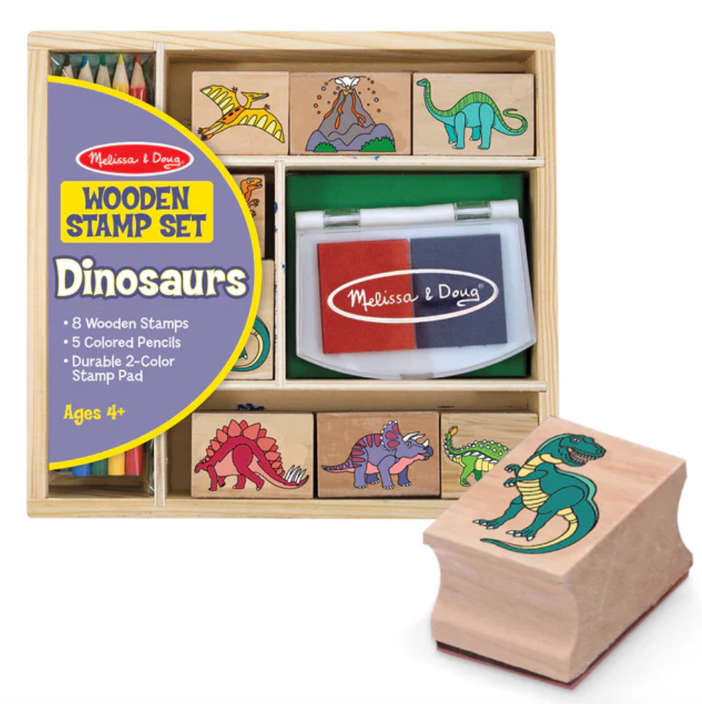 Wooden Stamp Dinosaurs