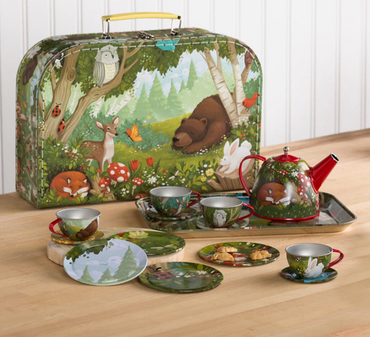 Woodland Tin Tea Set