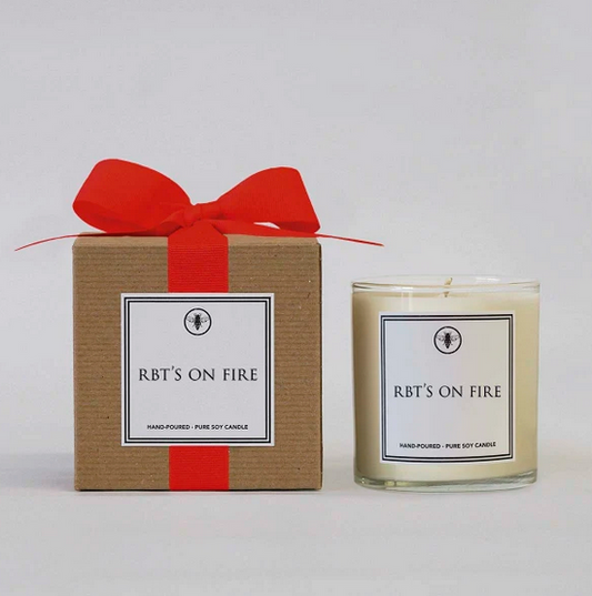 RBT's on Fire Candle