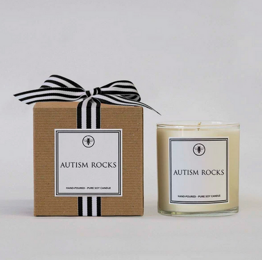 Autism Rocks Candle