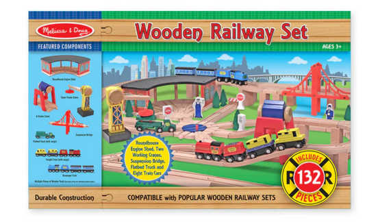 Wooden Railway Set