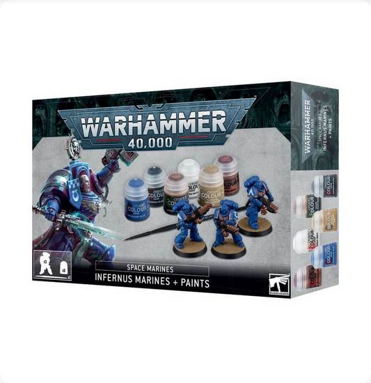 Warhammer 40k Space Marines Infernus Marines + Paint Set