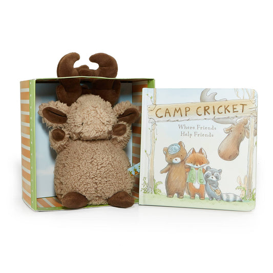 Camp Cricket Book & Plush Boxed Set