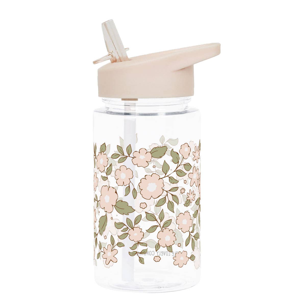 Kids drink bottle / water bottle: Blossoms - pink