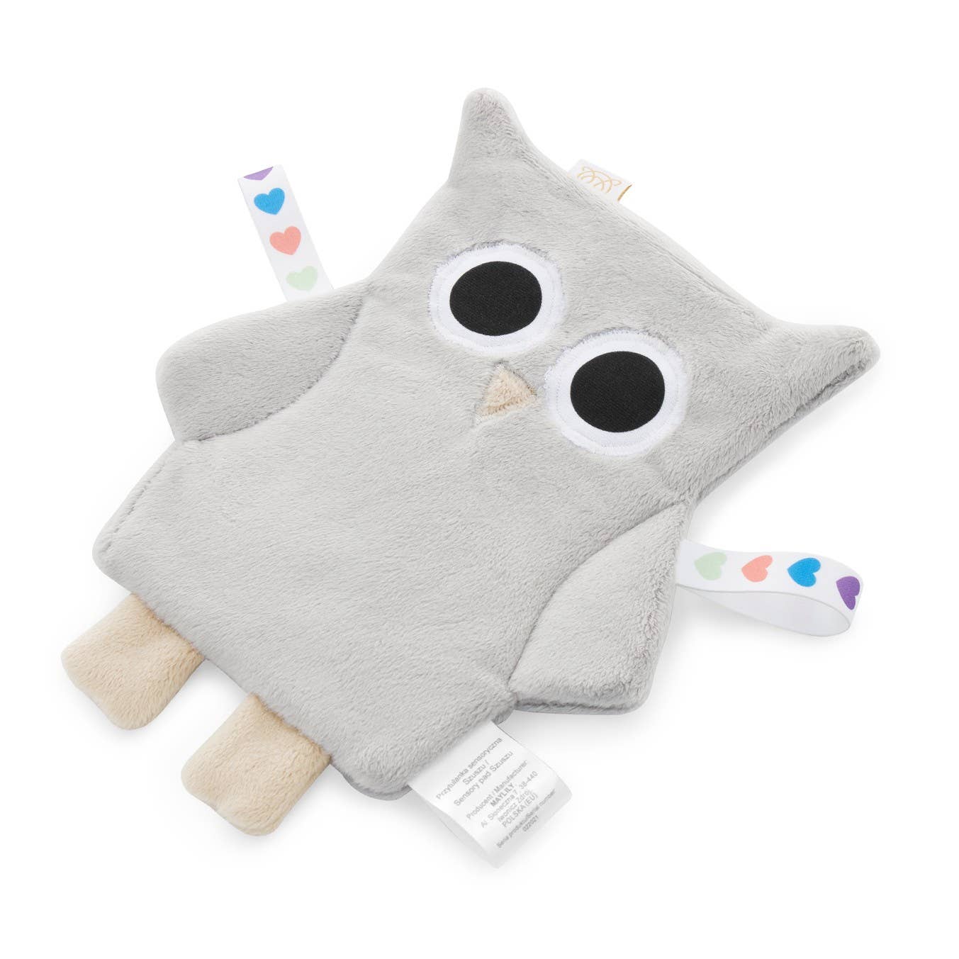 Sensory pad Szuszu owl - silver