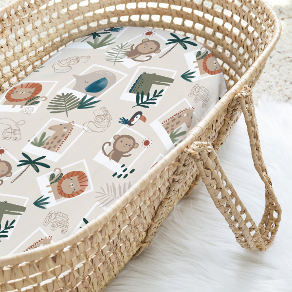 Bamboo Moses basket sheet - Photosafari