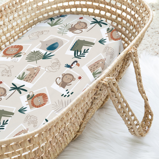 Bamboo Moses basket sheet - Photosafari