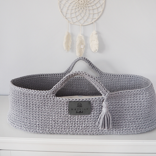 Moses basket - grey