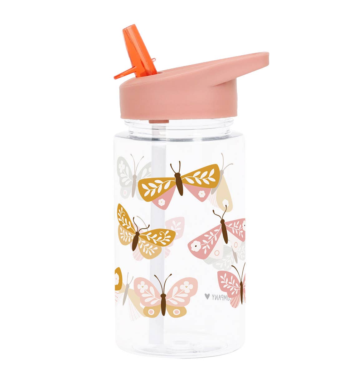 Kids drink bottle / water bottle: Butterflies